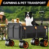 Highpro Heavy-Duty Folding Beach Cart with Extra Large 150L Capacity,