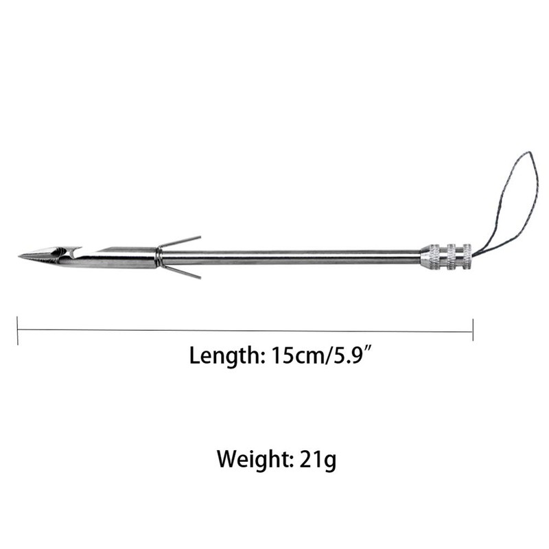 IronBuddy 10個パック 弓釣り矢じり ステンレススチール 釣り スリングショット カタパルト ダート 矢の頭 狩猟のヒントポイント