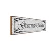 vianmo Holzschild 10x27 cm Gourmet - Küche Feinschmecker Deko Geschenk