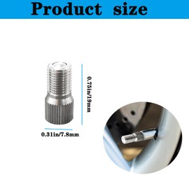 4 Pcs Valve Caps Stem Extension 0.7inch / 19mm,Wheel Tire Valve Stem Extension,Tire Valve Extenders Brass for Car Motorcycle Truck