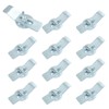 Marvexi 12Pcs Undermount Sink Brackets Silver Sink Mounting Bracket, Heavy