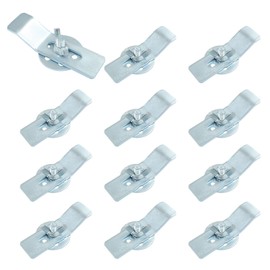 Marvexi 12Pcs Undermount Sink Brackets Silver Sink Mounting Bracket, Heavy Duty Sink Mounting Hardware for Kitchen or Bathroom Installation