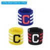 PATIKIL Captain Armband, 3 Pack Adjustable Elastic Soccer Captain's Arm