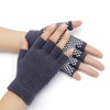 Grippy Yoga Gloves Non-Slip Fingerless Exercise Grip Gloves Texturizing Beads