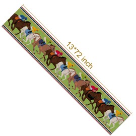 Vohado Kentucky Table Runner 2025 Horse Racing Party Supply Holiday Dining Room Kitchen Home Decoration 72 Inches Long