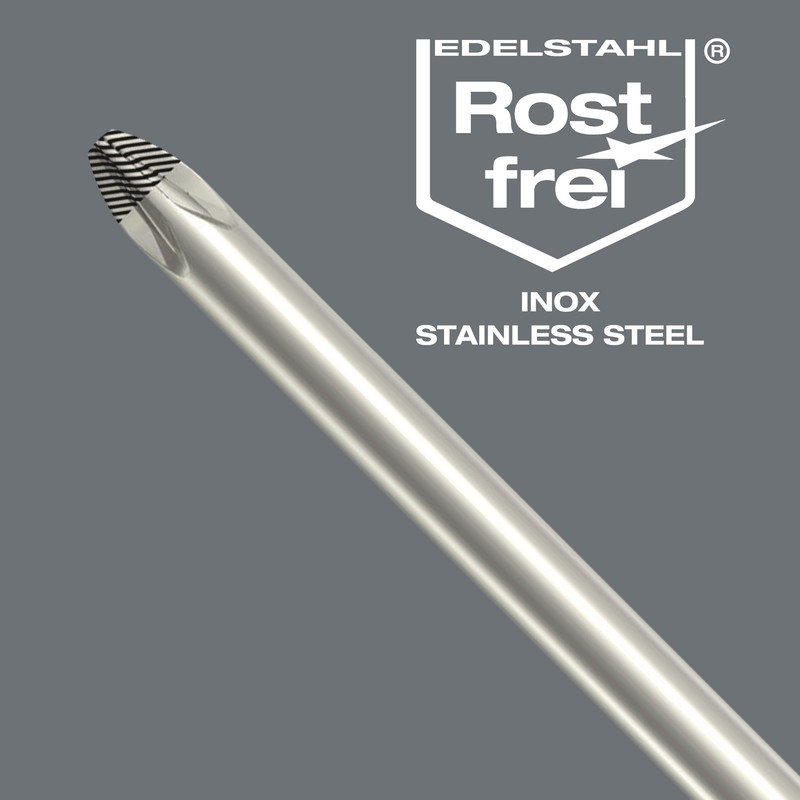Wera 5032004001 Kraftform Plus 3335 Stainless Steel Screwdriver Slotted Tip