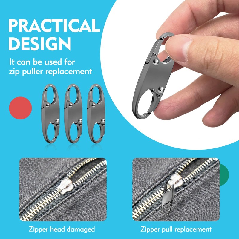 6PCS Anti Theft Luggage Locks S Clips Small Lock, for