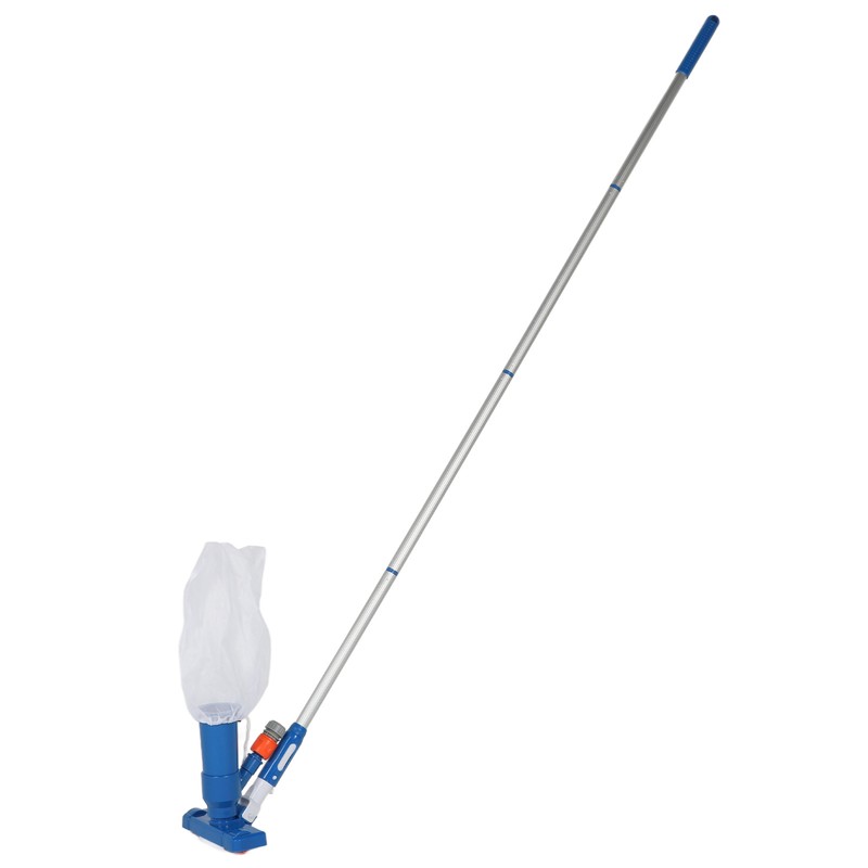 Portable Pool Vacuum Jet with 4 Section Poles Underwater Cleaner