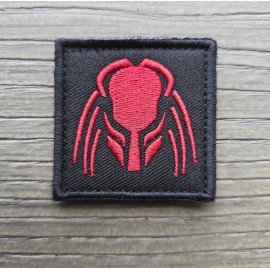 Unbranded PREDATOR ALIEN ARNOLD MOVIE MASK HUNTER TACTICAL ARMY BLACK OPS RED HOOK PATCH