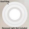25 Pack Gloss White Goof Trim Ring for 8" Inch