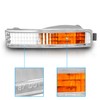 AmeriLite Replacement Bumper Parking Lights Clear Set For 90-91 Honda