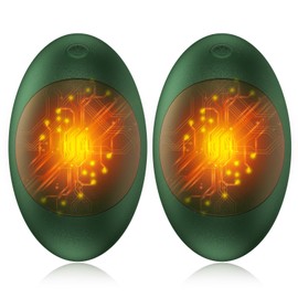 Foluu Rechargeable Hand Warmers 2 Pack - Portable Electric Hot Hands Heater, 3 Settings, Pocket-Sized, Reusable - Avocado-Shaped Gifts for Women Men - Ideal for Camping, Hunting, Golf (Avocado)