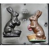 6" Bunny with Basket Assembly Chocolate Candy Mold for Easter
