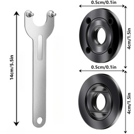 11 Pcs Angle Grinder Nut Angle Grinder Wrench Kit 5/8-11 Flange Metal Lock Nut Fits for Dewalt Milwaukee Makita193465-4 Metabo Bosch 4.5" 5" Grinder Parts