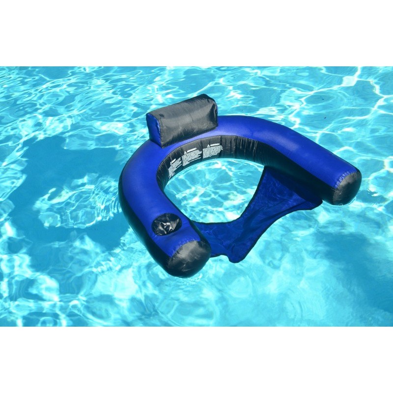 SWIMLINE ORIGINAL Fabric Covered U-Seat Inflatable Pool Lounger | With