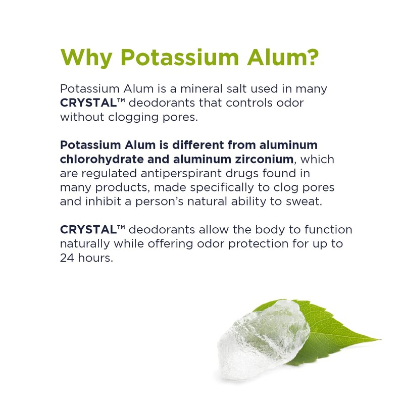 Crystal Body Deodorant Roll-On-2.25 oz, 2 pack