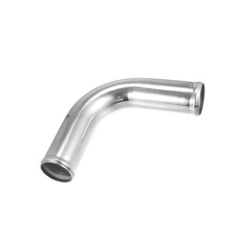 Partuto OD 2" 51mm Leg Length 4" 100mm Aluminum Alloy Tube Intercooler Pipe 90 Degree Bend Elbow Air Intake Tube Silver Tone for Car Durable Material Replacement