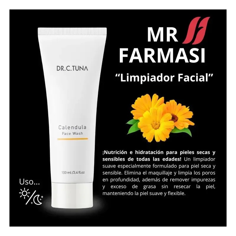 Limpiador Facial De Caléndula Farmasi Piel Seca / Sensible