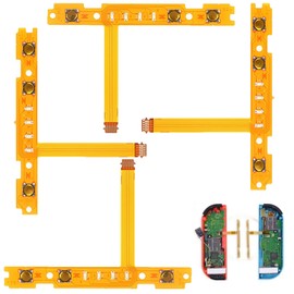 Ginhkok 交換用部品 ジョイコン ニンテンドースイッチNS 修理 joycon SR LRボタン Joy-CONと互換性がある switch 交換用配線 左/右SL SR コントローラー FPC ボタンキーフレックスケーブル 交換部品 ボタンキーフレキシブル基板 2セット スイッチ専用 ニンテンドースイッチ NS (SR＆LR)