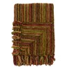 SARO LIFESTYLE Multicolor Chenille Throw Blanket, Multi, 50"x60"