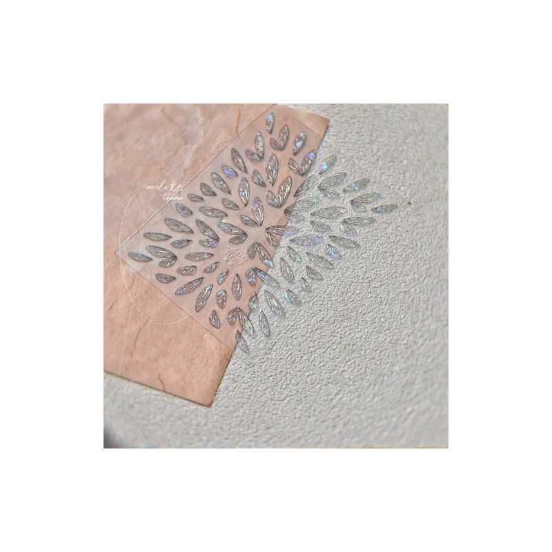 Calcomanías de uñas en relieve 5D, calcomanías autoadhesivas de alta