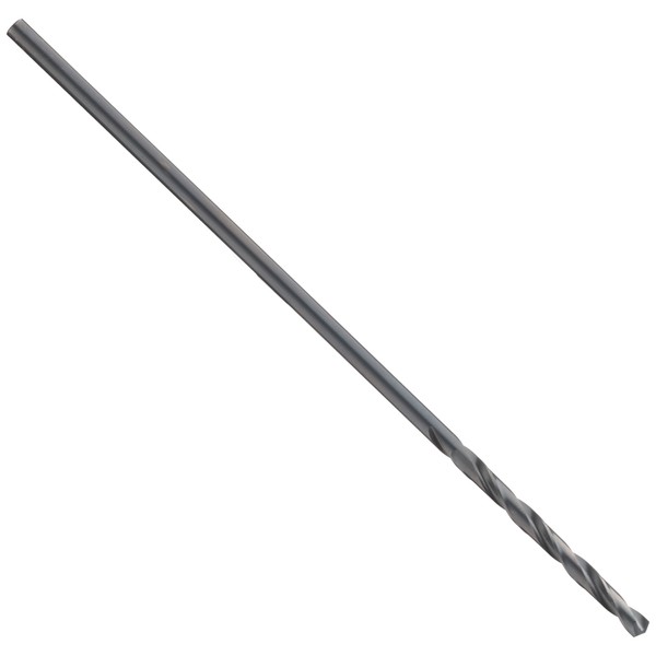 Chicago Latrobe 906 High-Speed Steel Aircraft Extension Drill Bit, Black Oxide Finish, Round Shank, 135 Degree Split Point, Wire Size #54 (Pack of 12)