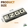 CLUBRALLY EZGO Front Name Plate, EZGO Emblem for 2008-Up RXV,