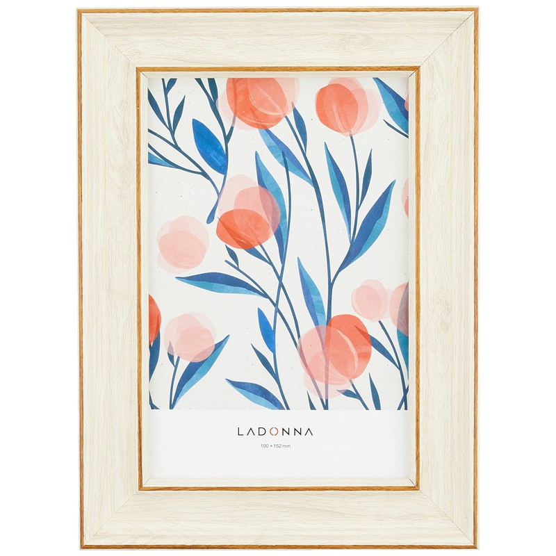LADONNA 088324 RADONNA Picture Frame AVANTI SF07-P-WH Postcard Size White