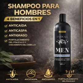 Shampoo Anticaída Anticaspa Antigraso Crecimiento De Cabello                                                                                          