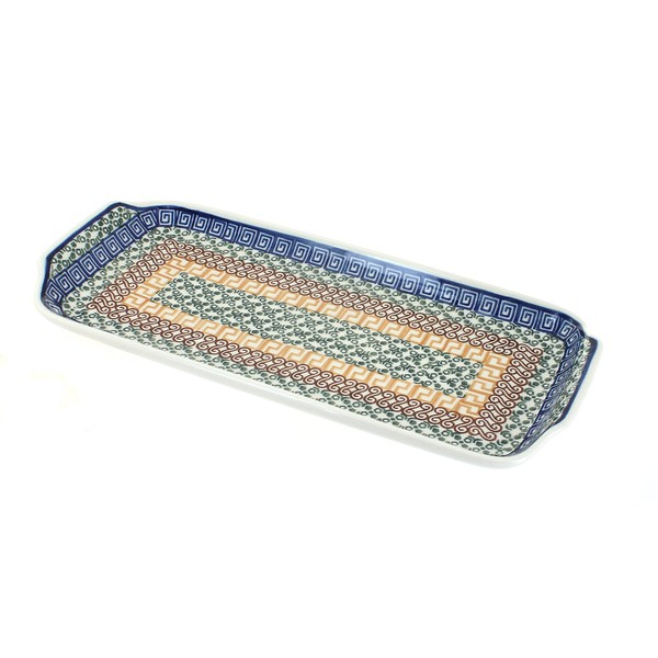 Blue Rose Polish Pottery Athena Bread Tray