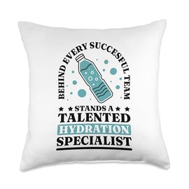 Talented Hydration Specialist, Hydration Specialist Waterboy Throw Pillow