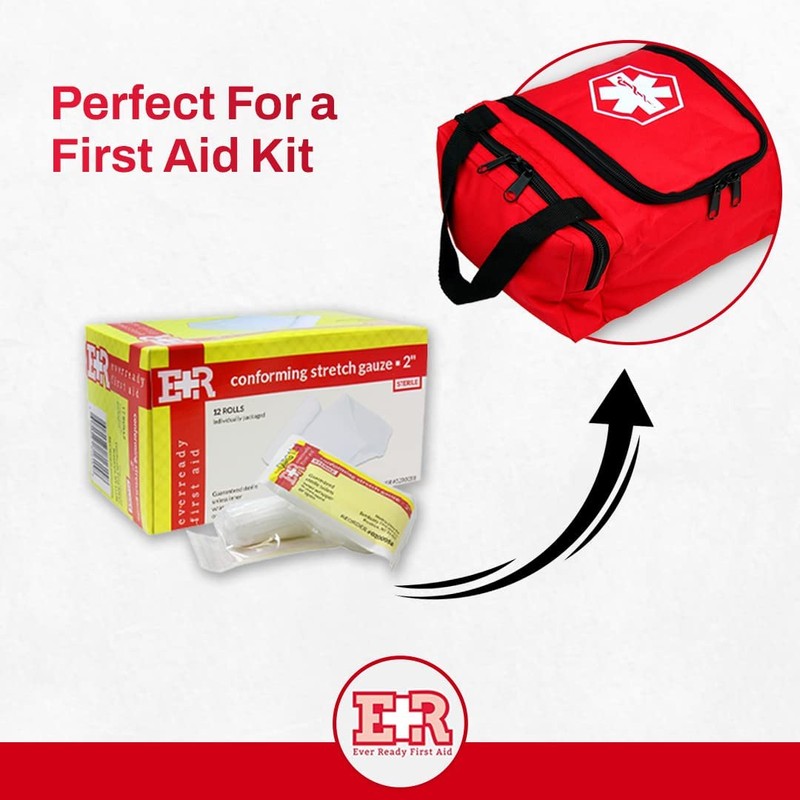 Ever Ready First Aid Sterile Conforming Gauze Roll Bandage -