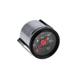 Speedometer Diameter 48 mm up to 60 km/h with Speedometer Ring Black for Simson KR51, SR4-1, SR4-2, SR4-3, SR4-4