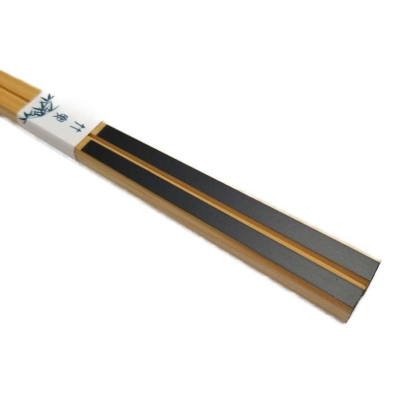 Kikusui Japanese Thin Bamboo Chopsticks (Vermilion Black)
