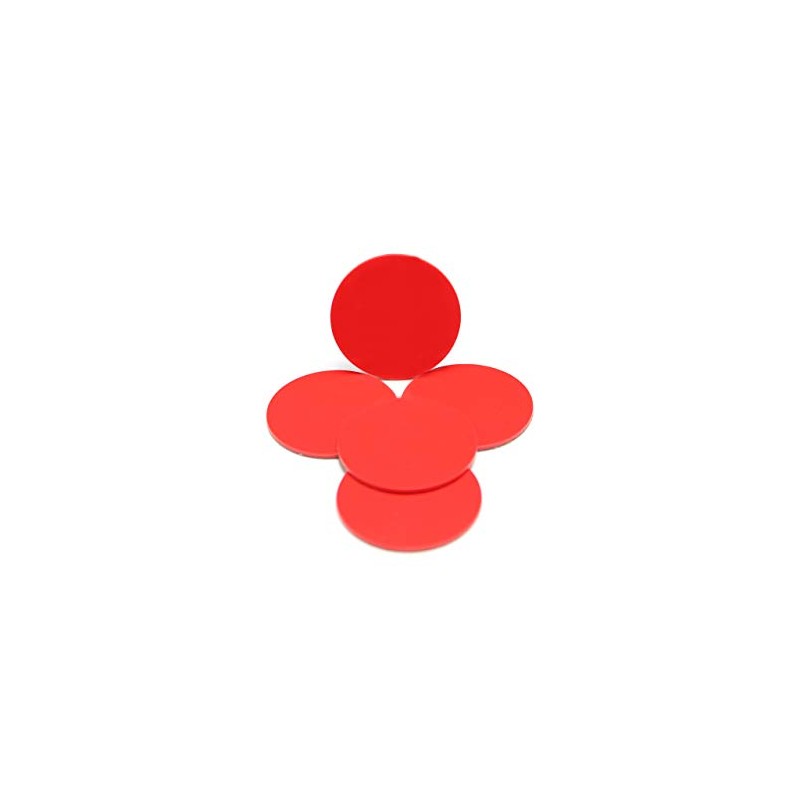 NFC PVC Coin On Metal NTAG 213 180 Byte Red