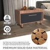 FASONLA Bed Risers (Set of 4) - Oak Solid Wood