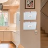 Acrimet Wall Mount Pocket File Organizer Holder (Hangers Included) (White