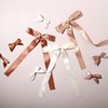 Satin Hair Bows Set of 3, 2 Mini Ribbon Bows