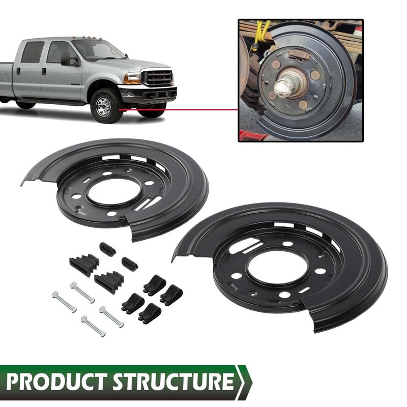 GRAND ORANGE Rear Brake Dust Shield Backing Plates Compatible with