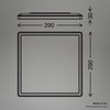 BRILONER - LED ceiling light with indirect light, flat, neutral