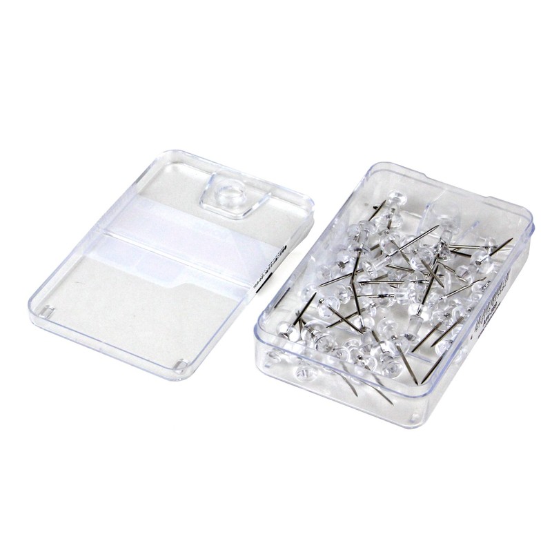 ソニック 画鋲 ロングチェス画鋲 透明 AW-389