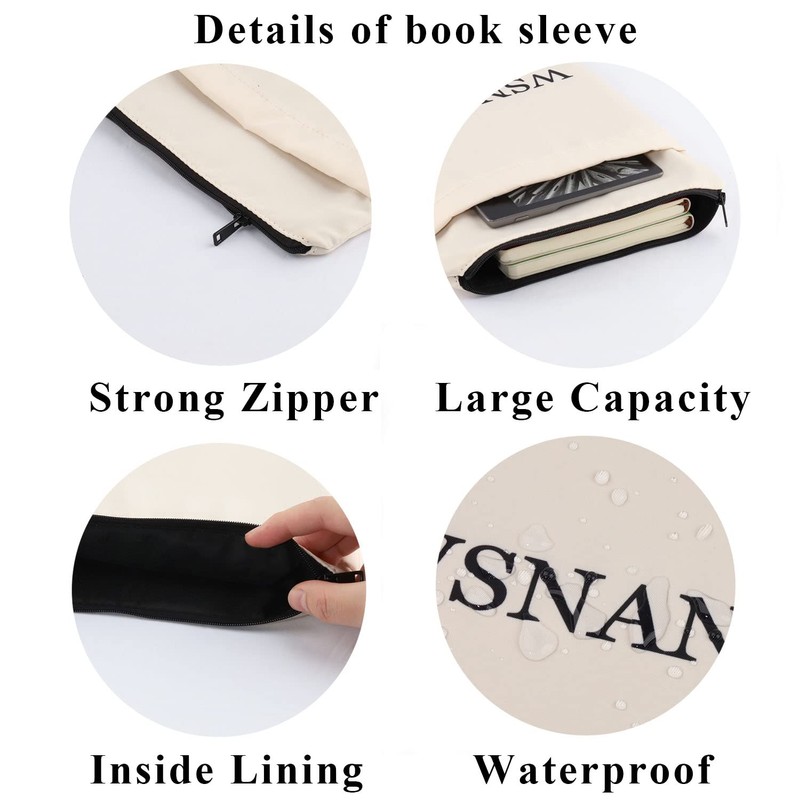 PLITI Bookworm Book Sleeve Librarian Appreciation Gift Book Lover Gift