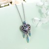 QGJNSGC Heart Shaped Urn Necklace for Ashes Dream Catcher Cremation