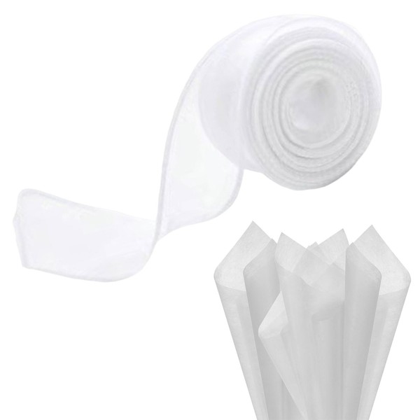 Pack of 38 double-sided flower wrapping paper, waterproof Valentine's Day