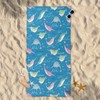 Narwhal Beach Towel Lightweight Microfiber Pool Towels 31"x61" Absorbent Large