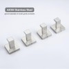 Hiuqixe 4 Pack Bathroom Towel Hook Brushed Nickel, Wall Mount