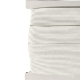 10M Sewing Elastic Ribbon, 10 Meters x 60 mm Wide, Sewing Rubber, Sewing Elastic, White (101, 60 mm X 10M)