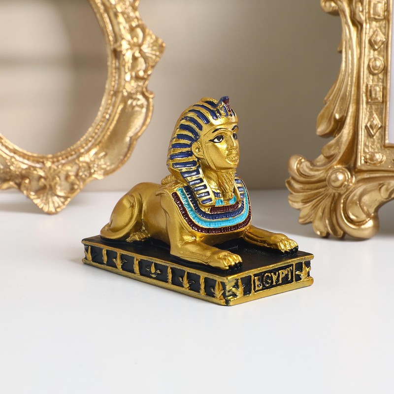 SEWACC Resin Sphinx Statue, Egyptian Sphinx Figurine Vintage Egyptian Desktop