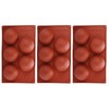 3PCS Semi Sphere Silicone Mold Baking Mold for DIY Making