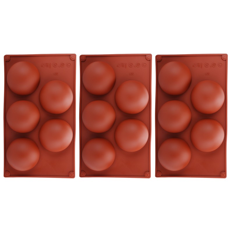 3PCS Semi Sphere Silicone Mold Baking Mold for DIY Making